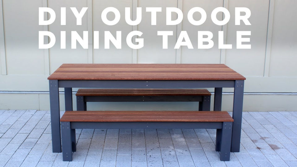 25 Free DIY Outdoor Table Plans (Build You Own Patio Table) DIY Cozy Home