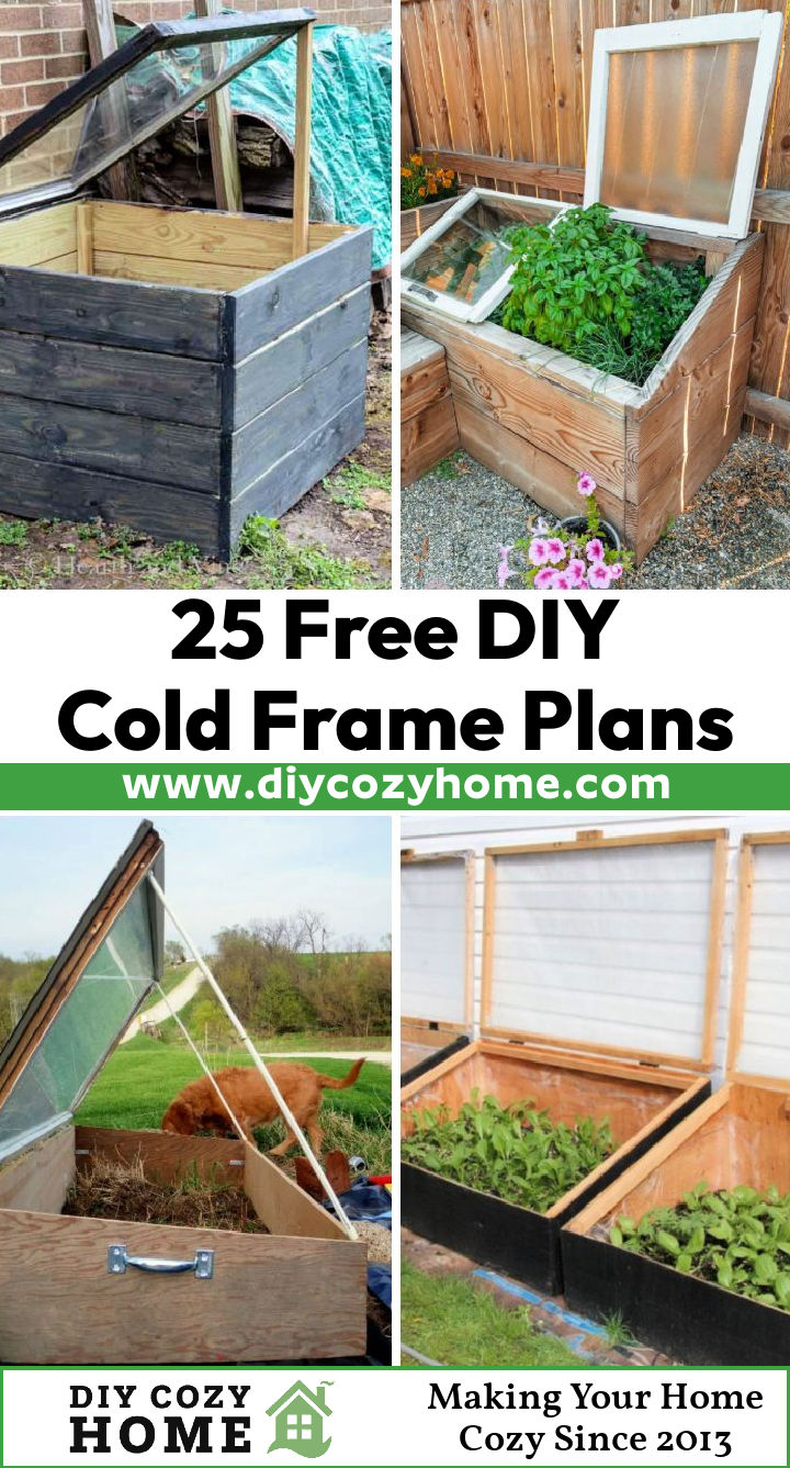 25 Free DIY Cold Frame Plans for Gardening - DIY Cozy Home